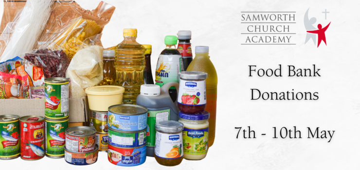 Image of Food bank collection organised by Samworth Church Academy Young Leaders